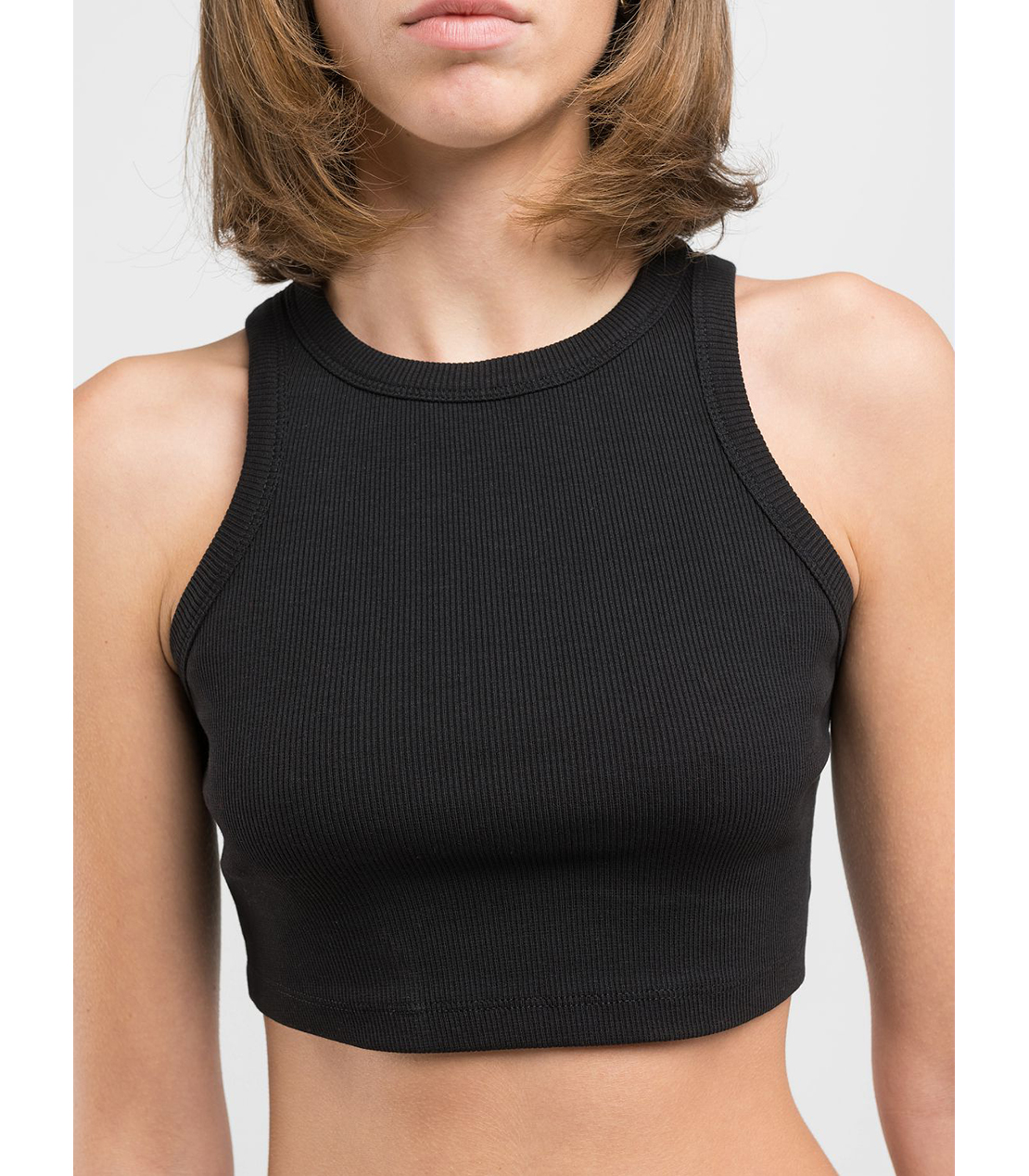 コットンスキニーフィットベストトップ 詳細画像 ブラック 5